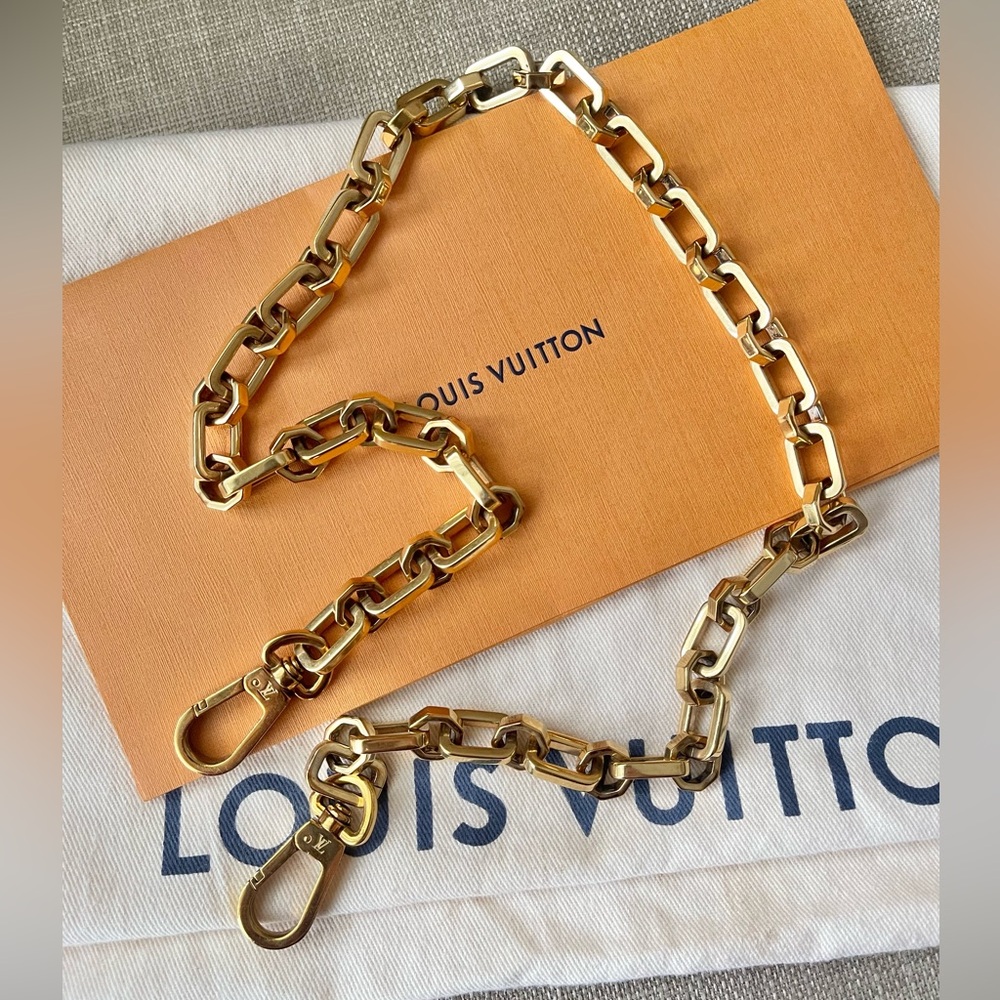 Authentic Louis Vuitton chain shoulder strap